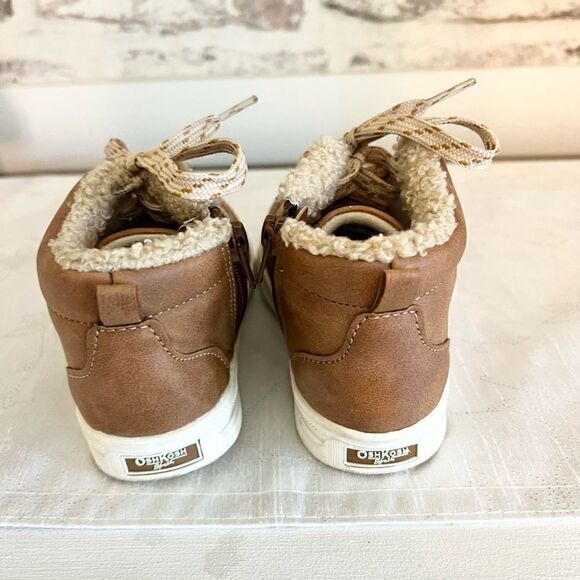 Oshkosh Faux Leather Size Zip Booties Toddlers kids size 11 M - Picture 4 of 7